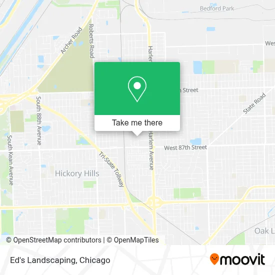 Ed's Landscaping map