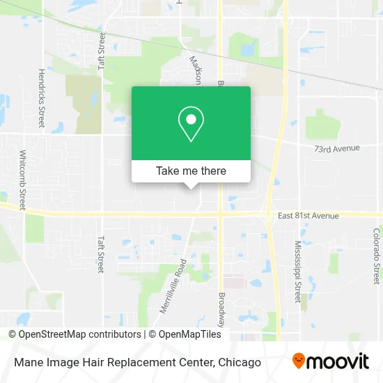 Mane Image Hair Replacement Center map