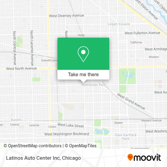 Latinos Auto Center Inc map
