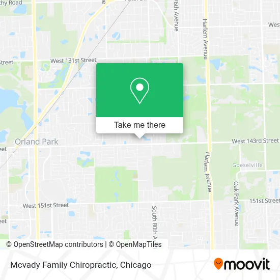 Mcvady Family Chiropractic map