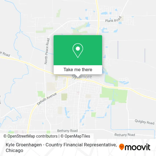 Kyle Groenhagen - Country Financial Representative map