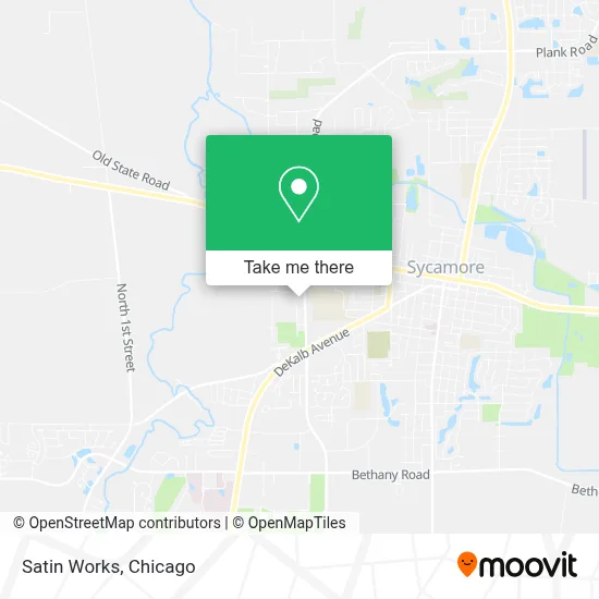 Satin Works map