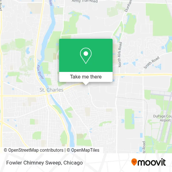 Fowler Chimney Sweep map