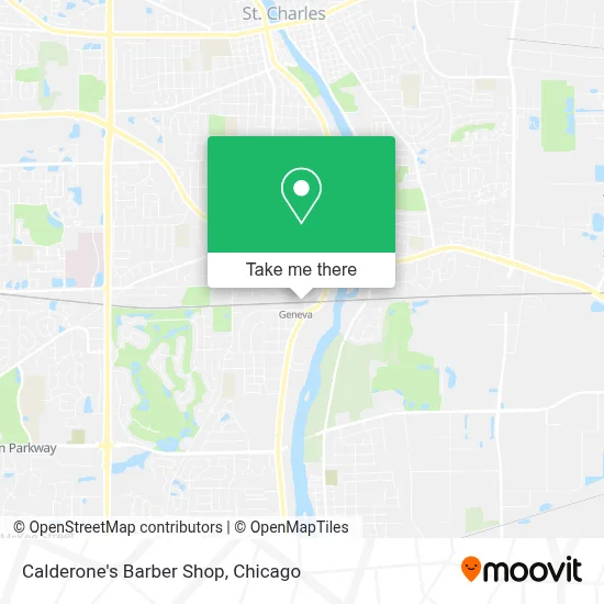 Calderone's Barber Shop map