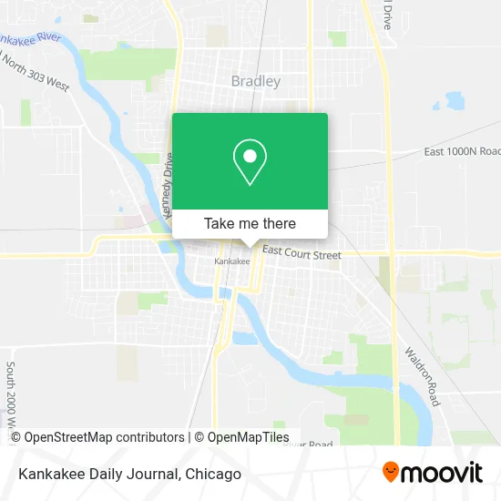 Kankakee Daily Journal map
