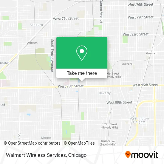 Walmart Wireless Services map