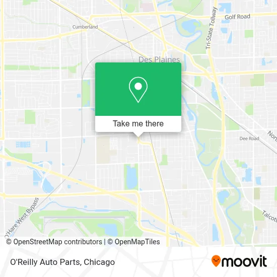 O'Reilly Auto Parts map
