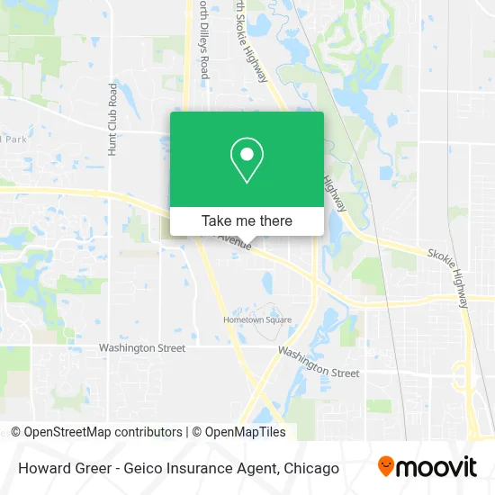 Howard Greer - Geico Insurance Agent map