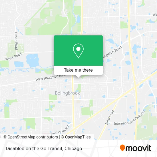 Disabled on the Go Transit map