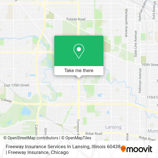 Freeway Insurance Services In Lansing, Illinois 60438 | Freeway Insurance map