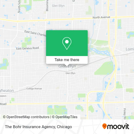 The Bohr Insurance Agency map