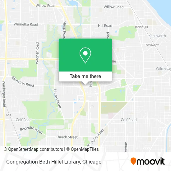 Congregation Beth Hillel Library map
