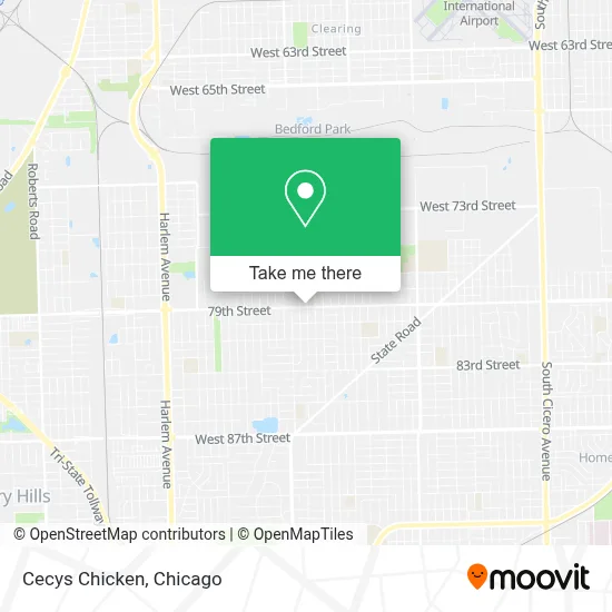 Cecys Chicken map