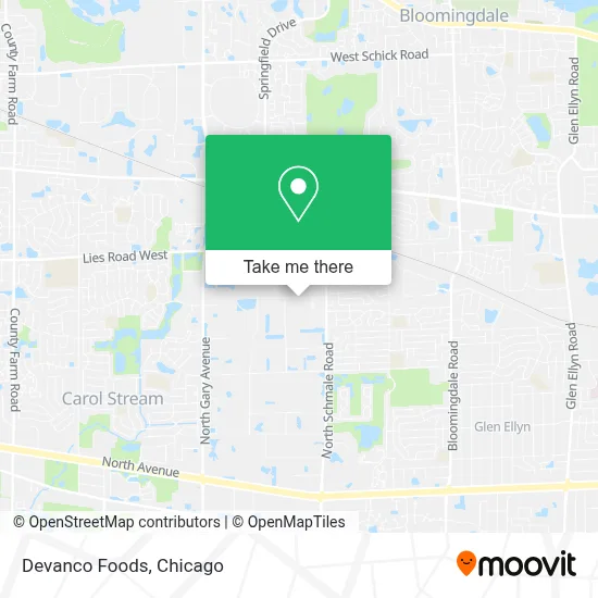 Devanco Foods map