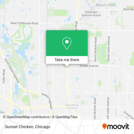 Sunset Chicken map