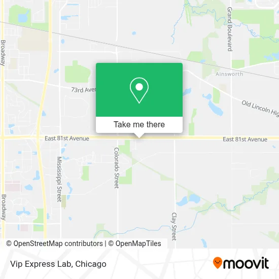Vip Express Lab map