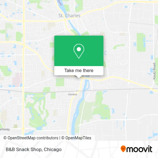B&B Snack Shop map