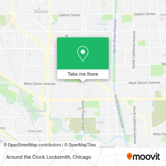 Around the Clock Locksmith map