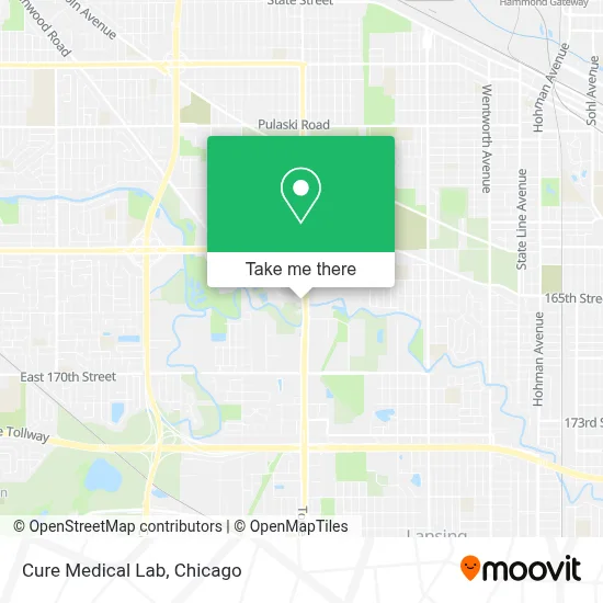 Cure Medical Lab map