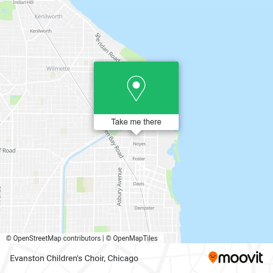 Evanston Children's Choir map