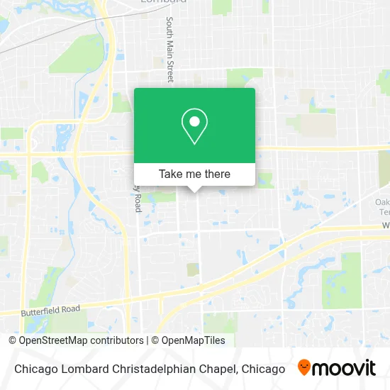 Chicago Lombard Christadelphian Chapel map