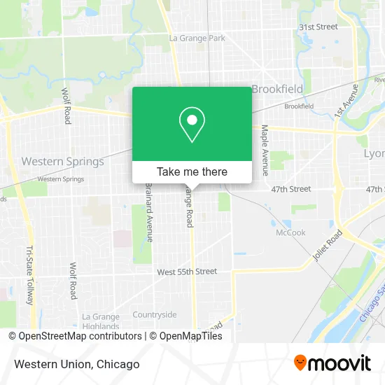 Western Union map