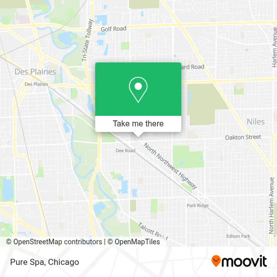 Pure Spa map