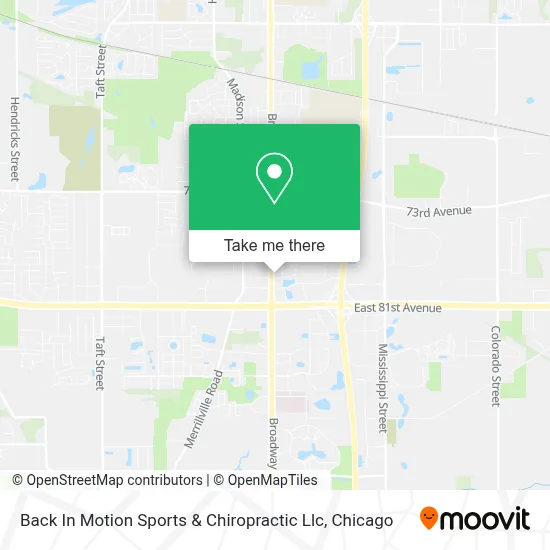 Back In Motion Sports & Chiropractic Llc map