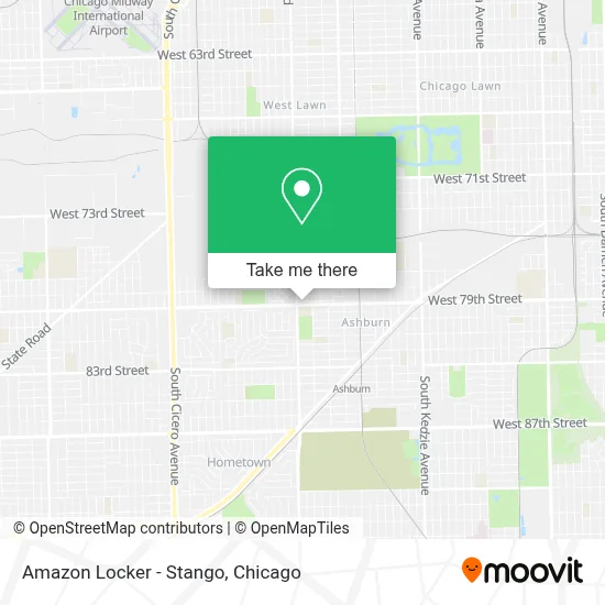 Amazon Locker - Stango map