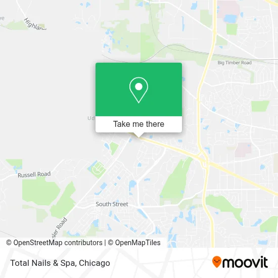 Total Nails & Spa map