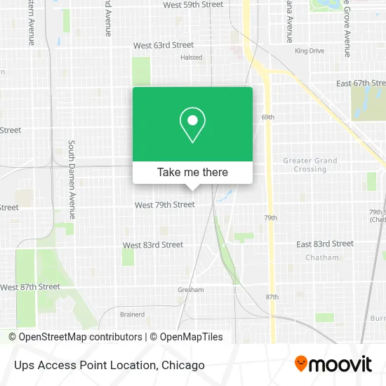 Ups Access Point Location map