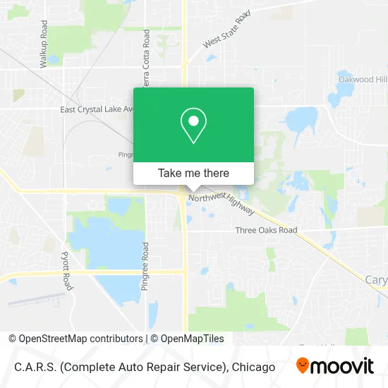 C.A.R.S. (Complete Auto Repair Service) map