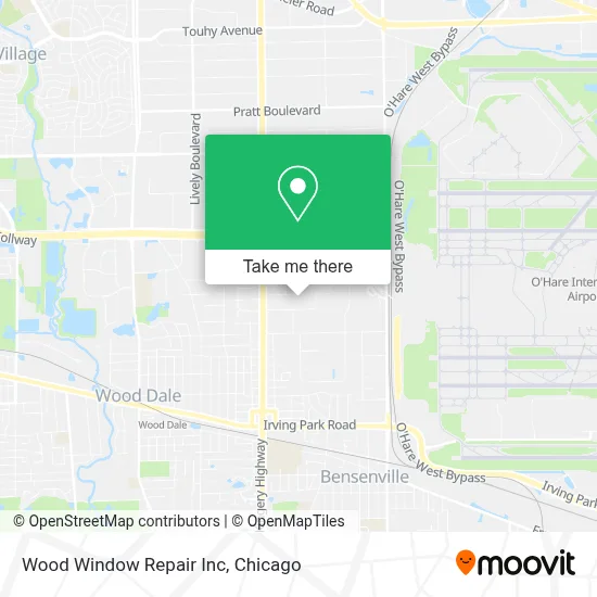 Wood Window Repair Inc map