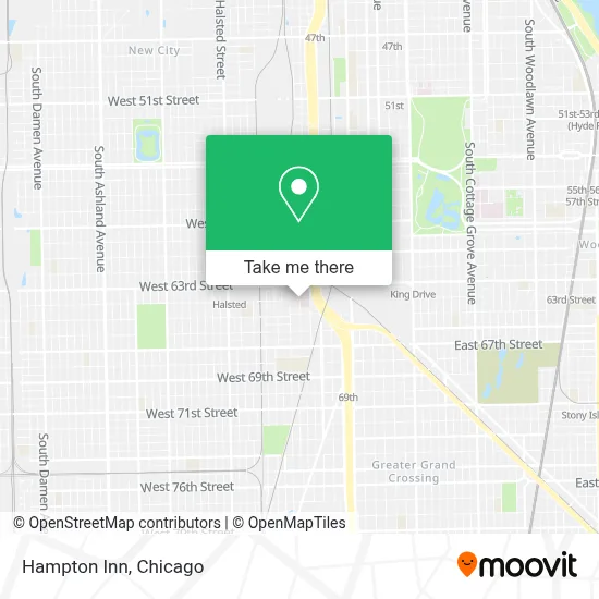 Hampton Inn map