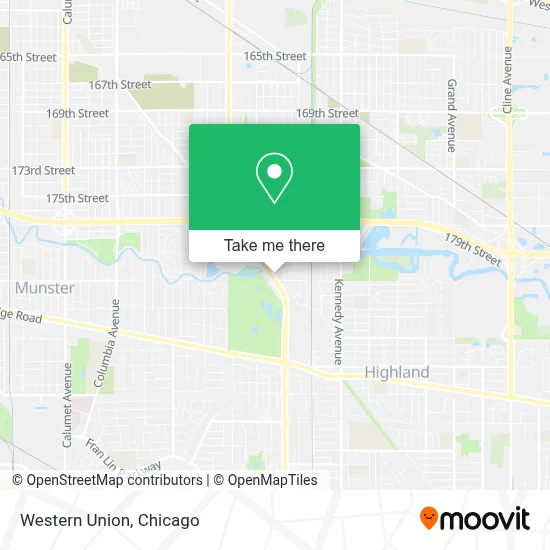 Western Union map