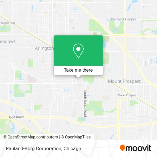 Rauland-Borg Corporation map