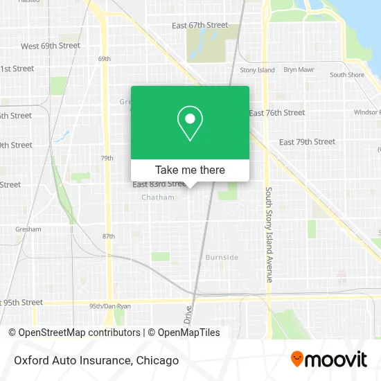 Oxford Auto Insurance map