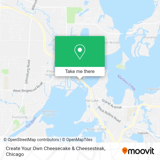 Create Your Own Cheesecake & Cheesesteak map