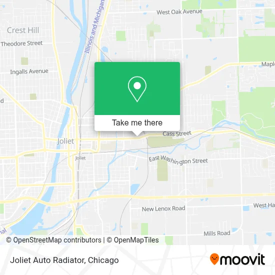 Joliet Auto Radiator map