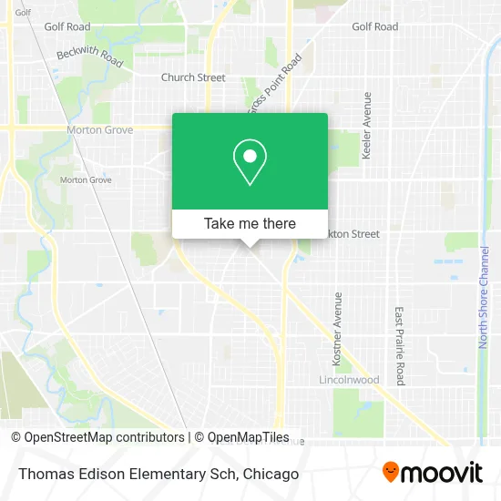 Thomas Edison Elementary Sch map