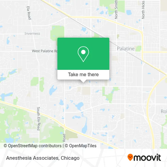Anesthesia Associates map