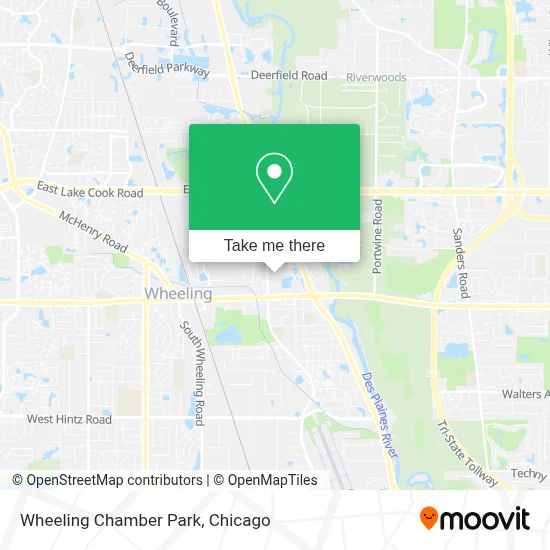 Wheeling Chamber Park map