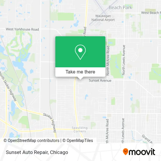 Sunset Auto Repair map