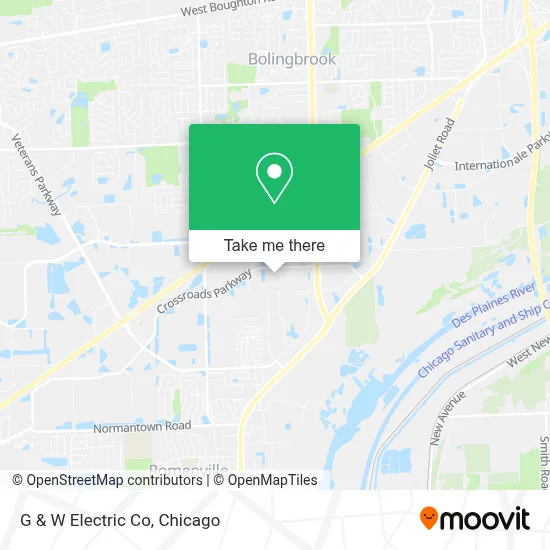 G & W Electric Co map