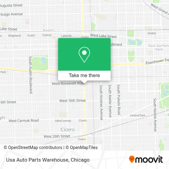 Usa Auto Parts Warehouse map