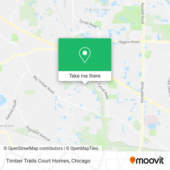 Timber Trails Court Homes map