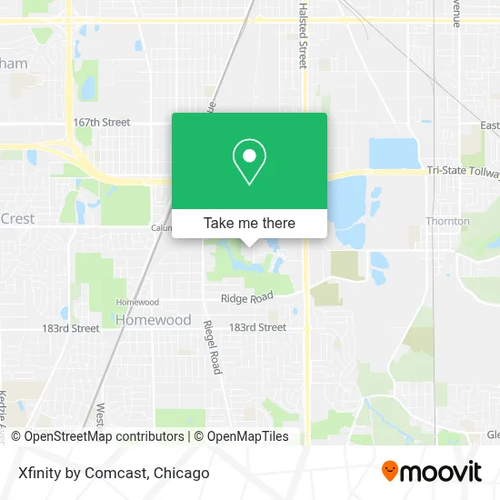 Xfinity by Comcast map