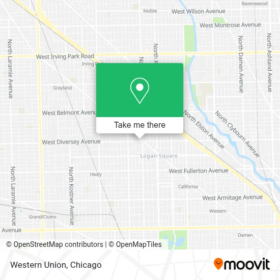 Western Union map