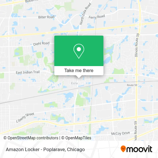 Amazon Locker - Poplarave map