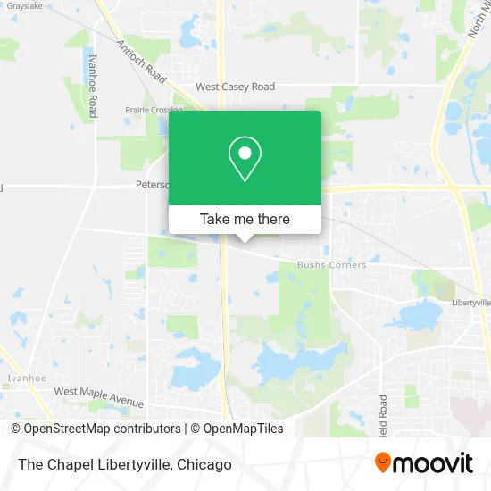 The Chapel Libertyville map